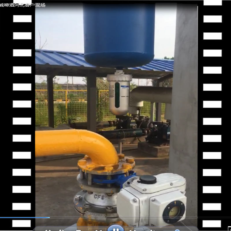 石家庄百威啤酒生产基地，空压机系统DN80汽水分离器视频